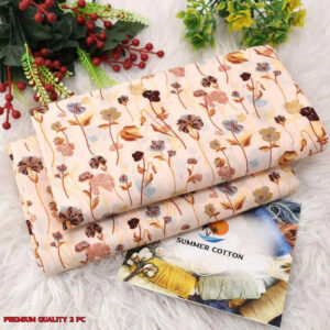 2 Pcs Women's Unstitched Printed Suit