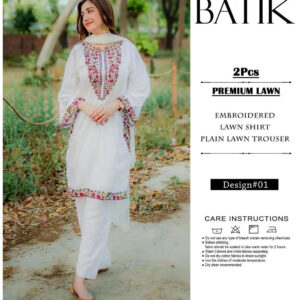 3 Pcs Women's Unstitched Embroidered Suit