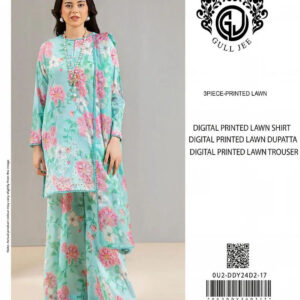 3 Pcs Women's Unstitched Printed Suit