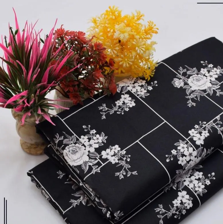 2 Pcs Women's Unstitched Printed Suit