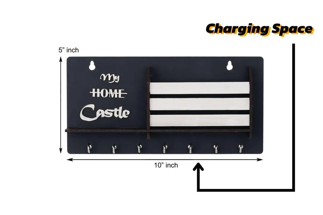 Premium Wooden "The Home Castle Key Holder" for Home and Office Decor