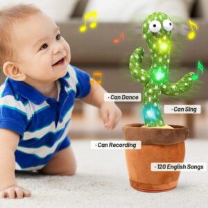 Dancing Cactus Plush Toy with 120 Songs for Kids