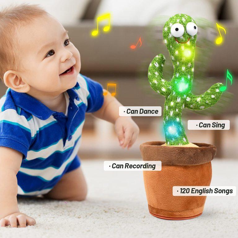 Dancing Cactus Plush Toy with 120 Songs for Kids