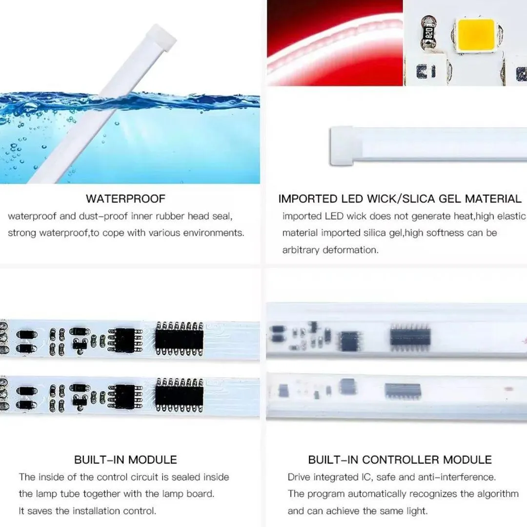 2 Pcs Bike\Car Strip Light